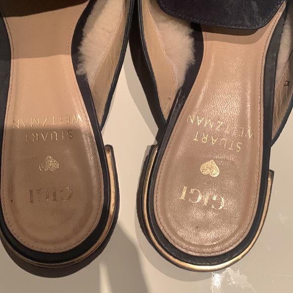 Stuart Weitzman x Gigi Hadid blue suede mule - Picture 3 of 10